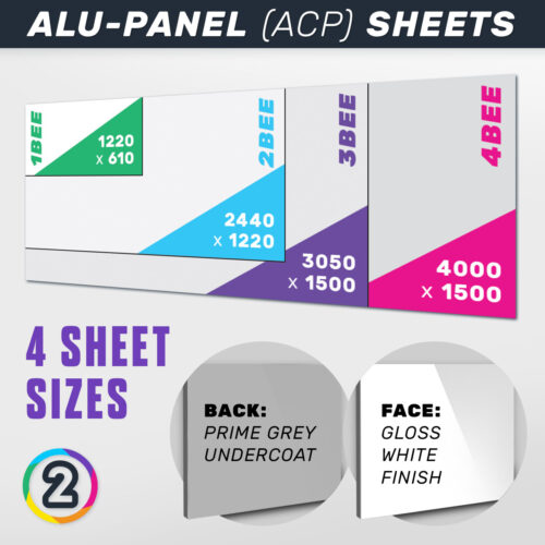 2440 x 1220 Aluminium Composite Panel Sheets - $88.00 ea. | D2P (AU)