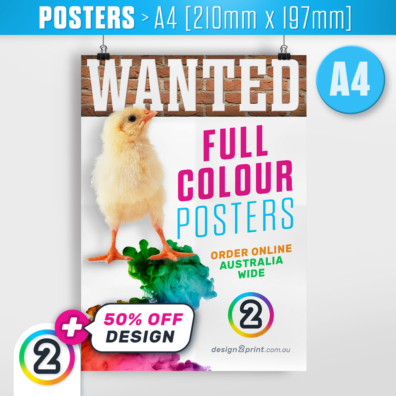 scherm badge gloeilamp A4 Poster Printing Online Australia | Order A4 Posters Now | D2P (AU)